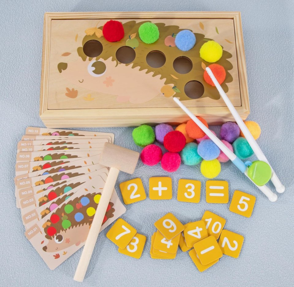 Interactive Learning Activity Box Multifunctional Learning Box for Kids – Educational Toy with Hammer ...