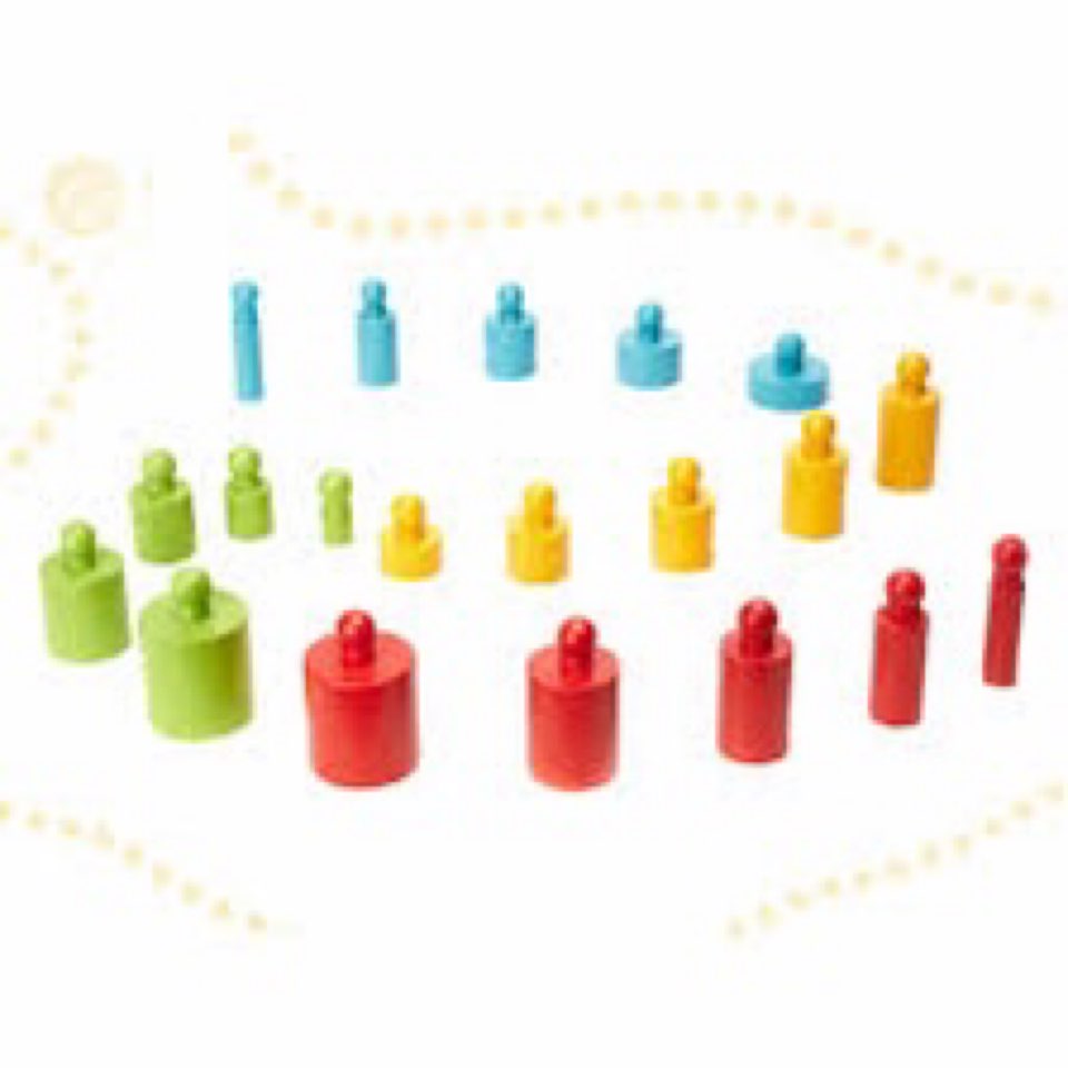 Montessori Wooden Knobbed Cylinders – Educational Toy for Kids
